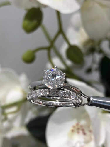 KTJ Signature Solitaire Diamond Engagement Ring