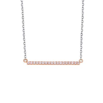 Blush Pink Diamond Necklace