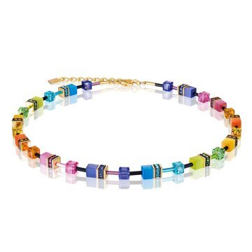 Geo Cube Fresh Rainbow Necklace