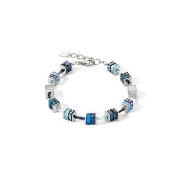 GeoCube Fresh Turquoise & Stainless Steel Bracelet
