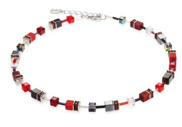Geo Cube Red Necklace